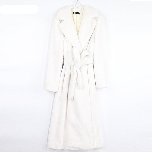 Opulence Defined: Winter Long Faux Fur Coat – Luxe Fashion Statement