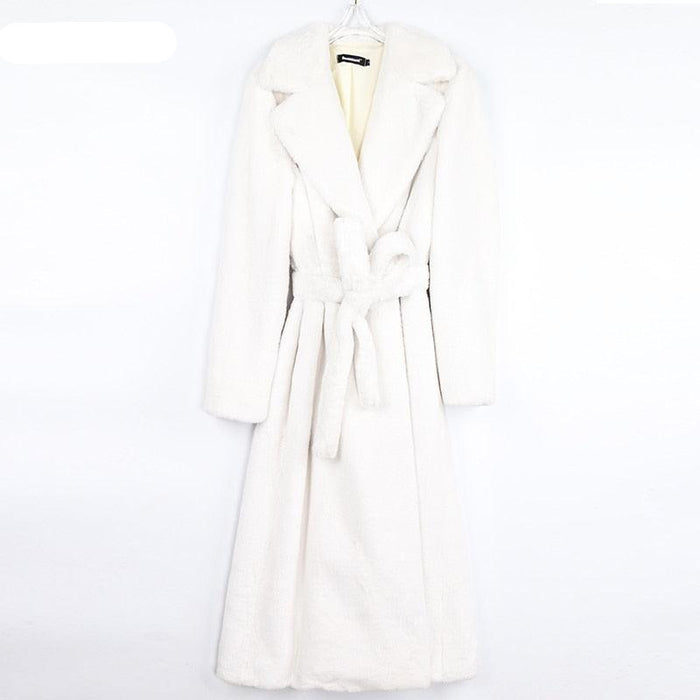 Luxe Chic: Korean-Inspired Winter Faux Fur Coat for the Sophisticated