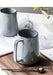 Retro Ceramic Mug Set with Spoon - Perfect Gift for Coffee and Tea Enthusiasts