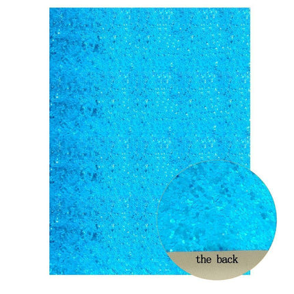 Glistening Ocean Blue Glitter Fabric: Unleash Your Creative Glamour