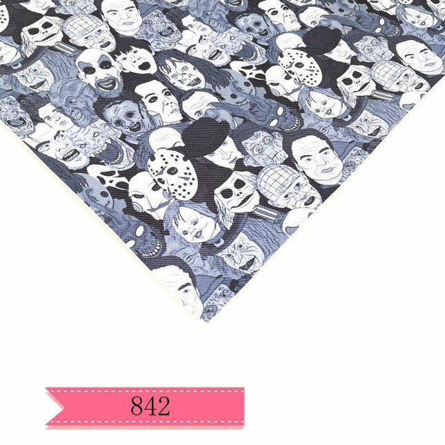 Halloween-Themed Cartoon Character Leatherette for DIY Crafting