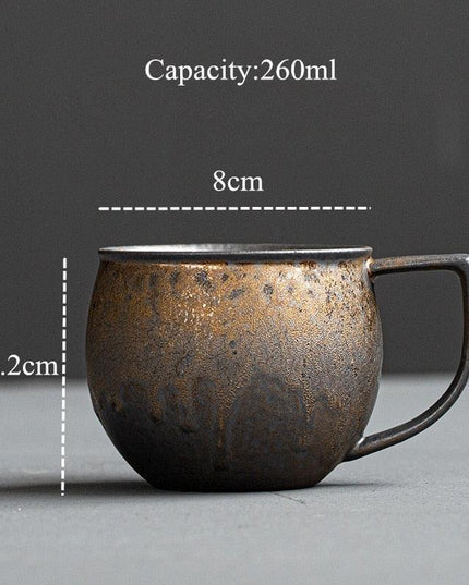 Artisan Vintage Japanese Stoneware Mug Set for Coffee and Tea Lovers