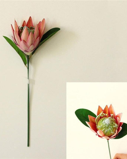 Exquisite Silk Protea Flower Stem - Luxurious Botanical Display