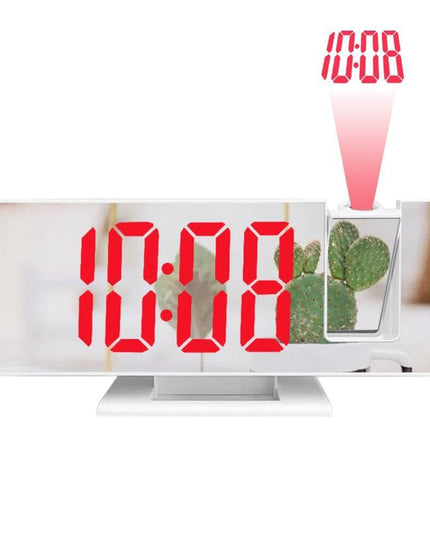 Stylish LED Projection Alarm Clock with Integrated Temperature Indicator - A Contemporary Organization Essential
