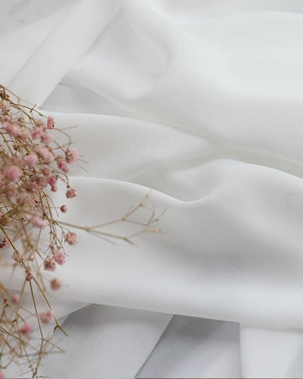 Chic White Sheer Voile Curtain Panel for Modern Home Interiors