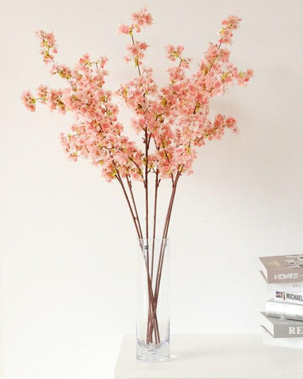 Lifelike Cherry Blossom Silk Floral Arrangement Kit - DIY Elegant Blooming Decor Set