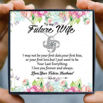 Timeless Love Knot Heart Pendant Necklace - A Cherished Gift for Her