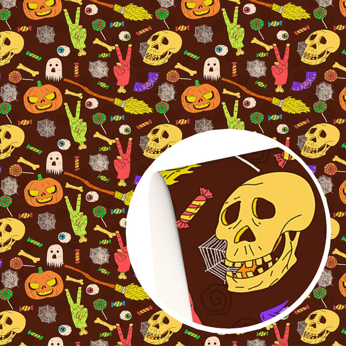 Festive Faux Leather Sheets for Crafting Spooky Accessories