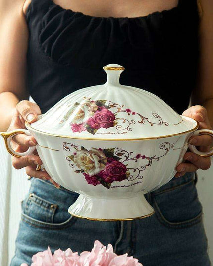 Elegant Guci Free Bone China Dining Collection with Stylish Ceramic Bowl