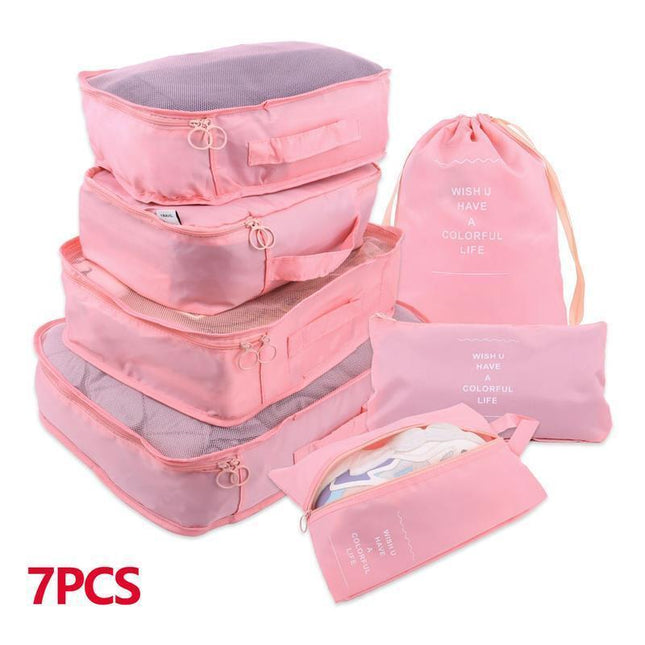 Travel Smart: Versatile 8/6/1-Piece Organizer Set for Effortless Packing