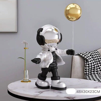 Astronaut-Inspired Resin Key Storage Sculpture