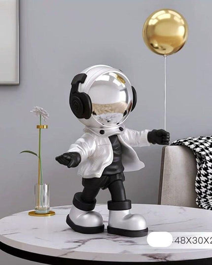 Astronaut-Inspired Resin Key Storage Sculpture