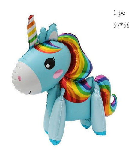 Enchanted Unicorn Number Balloon Set for Joyful 1-4 Year Celebrations
