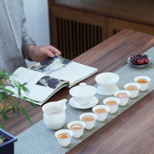 Exquisite Limited Edition Mutton Fat Jade White Porcelain Kung Fu Tea Cup