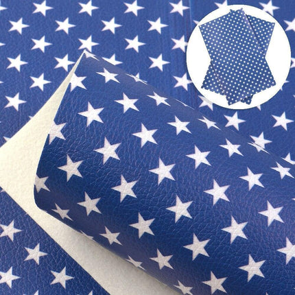 Patriotic Faux Leather Crafting Material - 20*33cm