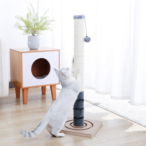 Adjustable Feline Funhouse: Interactive Cat Tree with Scratching Post & Toy Set