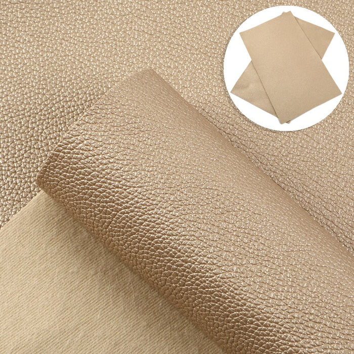 Sophisticated Lychee Grain Faux Leather Fabric for Crafting Handbags, Wallets, and Earrings