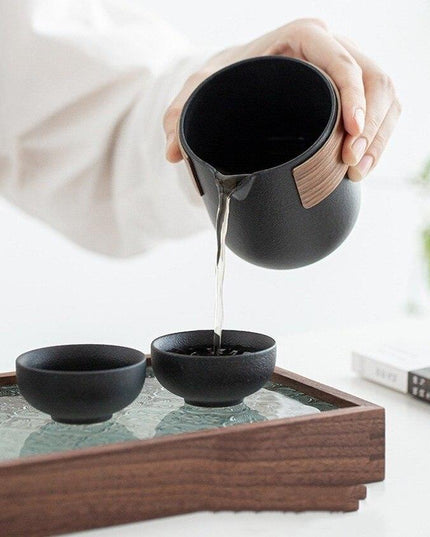 Elegant Travel Ceramic Kung Fu Tea Set for Discerning Tea Lovers