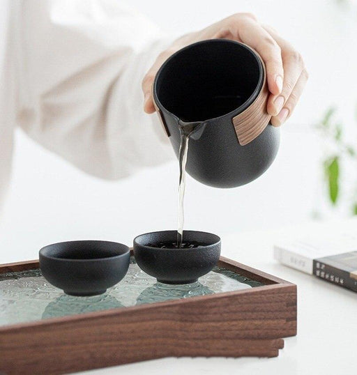 Luxurious Ceramic Kung Fu Travel Tea Set for Tea Aficionados