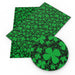 Lucky Charms St. Patrick's Print Faux Leather DIY Hair Bow Crafting Sheet - Craft with Magic