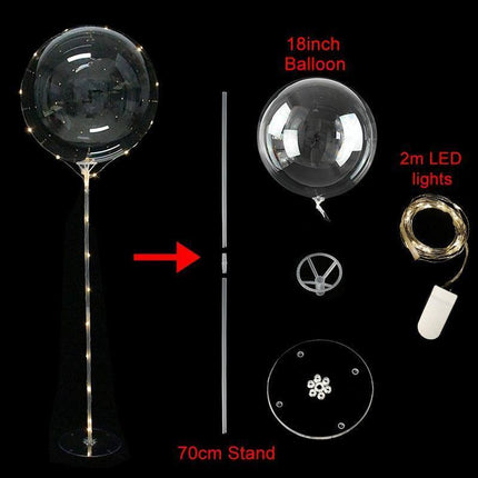 Illuminated Bobo Balloon Wonderland Display for Enchanting Celebrations