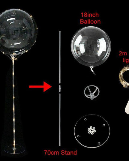 Illuminated Bobo Balloon Wonderland Display for Enchanting Celebrations