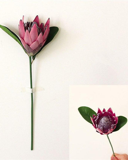 Exquisite Silk Protea Flower Stem - Luxurious Botanical Display