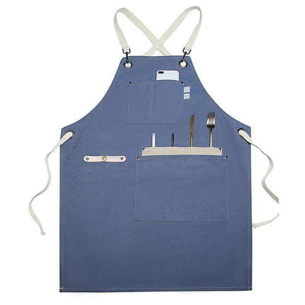 Versatile Canvas Apron with Large Storage Pocket for Gardeners and Creatives