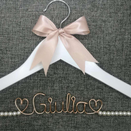 Personalized Bridesmaid Wedding Hanger - Custom Name Keepsake for Bridal Party