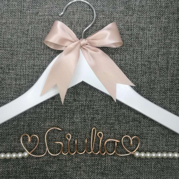Unique Personalized Wedding Hanger - Custom Name Keepsake for Bridesmaids