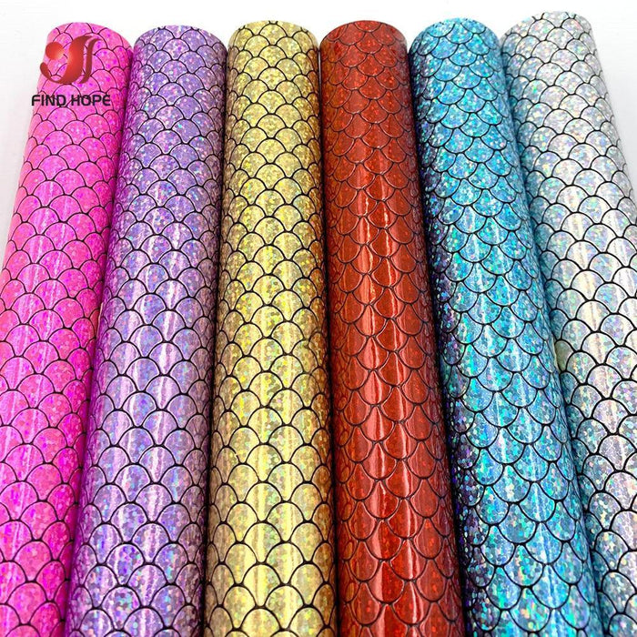 Enchanted Sparkle Mermaid Scale Fabric: A Magical Must-Have for Crafting