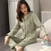 Women 100% Cotton Pajamas Spring Green Sleepwear