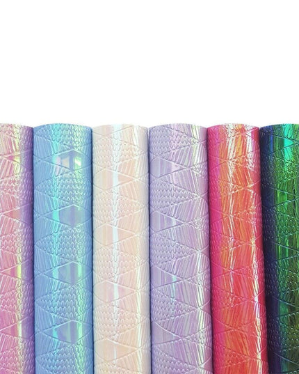 Mesmerizing Mermaid and Serpent Vegan Leather Craft Sheets - Set of 6