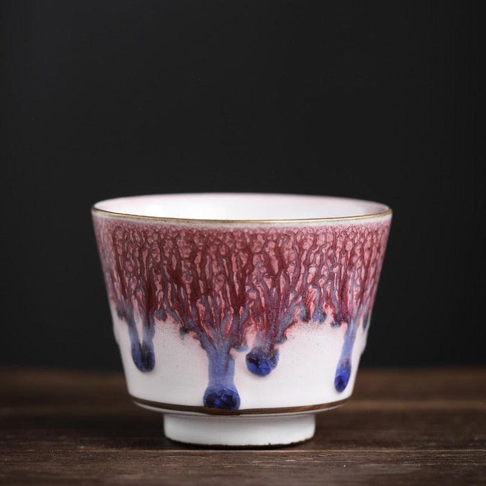 Japanese Serenity Tea Cup Set - Elegant 4-Piece Collection for Tea Lovers