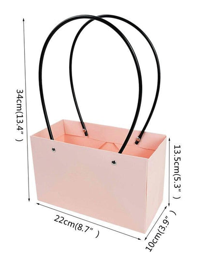 Eco-Friendly Floral Kraft Paper Gift Bag - Chic & Sustainable Gifting Solution