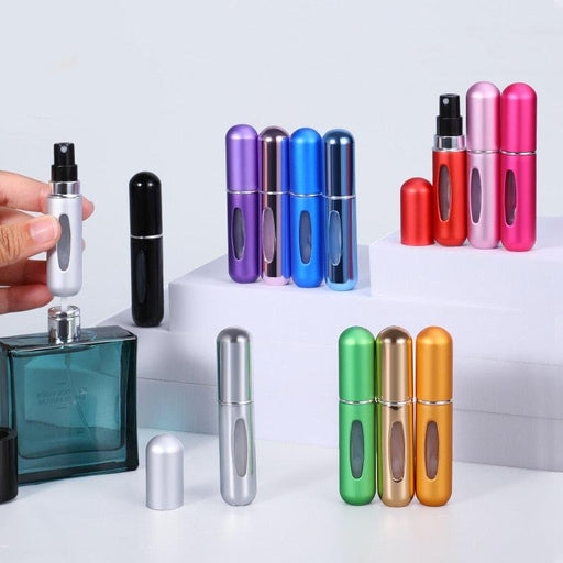 5ml Travel Perfume Sprayer: Chic Aluminum Fragrance Bottle for Beauty On-The-Go
