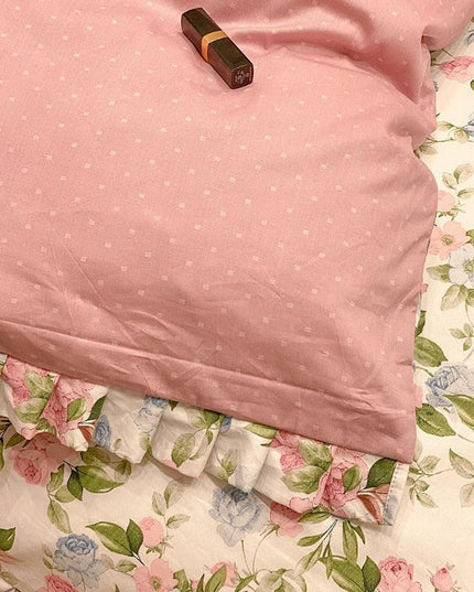 Chic Botanical Cotton Pillowcase Duo for King-Sized Pillows