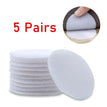 5Pairs (White) / 5cm