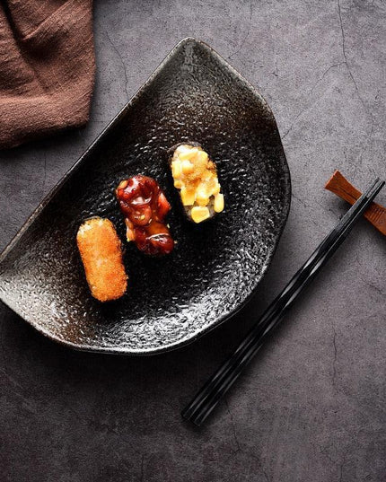 Sophisticated Japanese-Inspired Porcelain Plate Set for Elegant Dining
