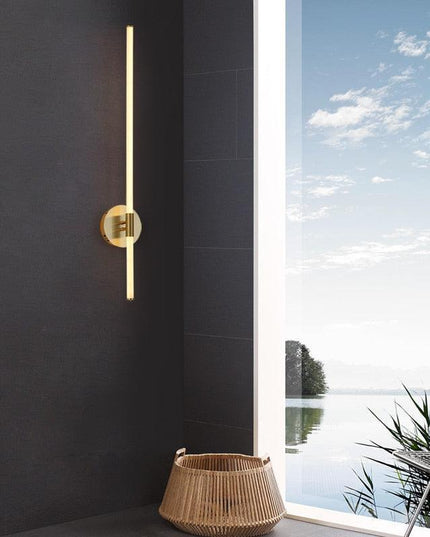 Elegant Adjustable Gold LED Wall Sconces with Customizable Lighting for Any Room