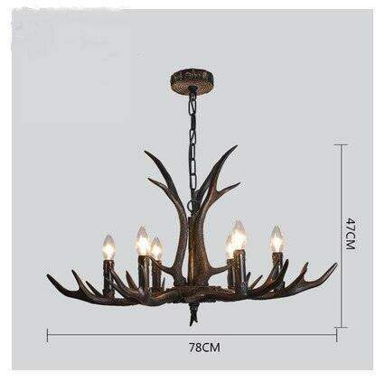 Majestic Handcrafted Deer Antler Resin Lighting Fixture - Timeless Luxury