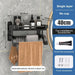 Modern Black Stainless Steel Bathroom Storage Caddy with Towel Holder and Superior Drainage System