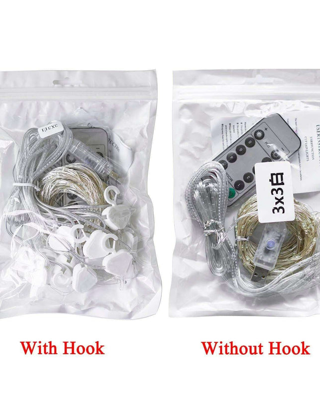 Enchanted 3m LED Fairy Light Curtain - Create a Whimsical Atmosphere in Your Home