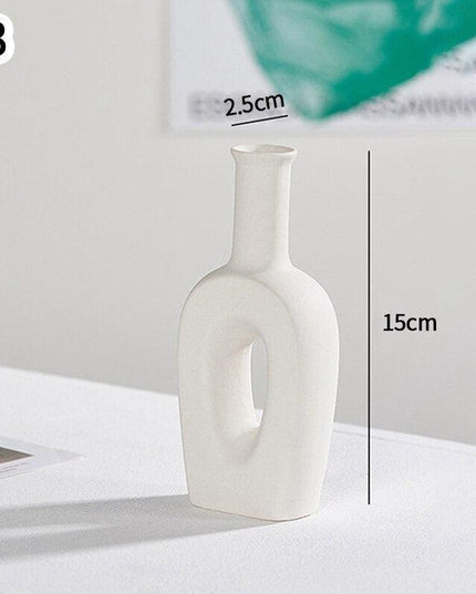 Artistic Abstract Ceramic Vase for Contemporary Dried Floral Arrangements