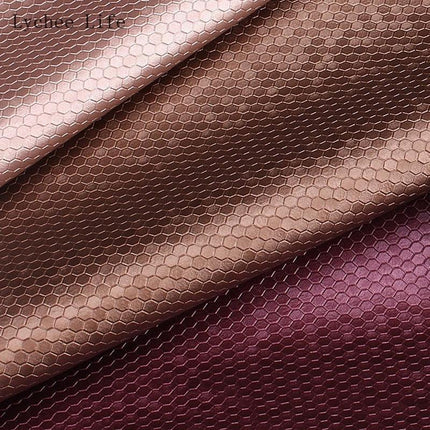 Transform Your Sewing Projects with Luxurious Honeycomb PVC Leather Fabric