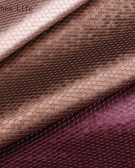 Transform Your Sewing Projects with Luxurious Honeycomb PVC Leather Fabric