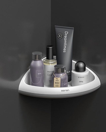 Chic Geometric Triangular Bathroom Wall Organizer: Luxe Storage Solution