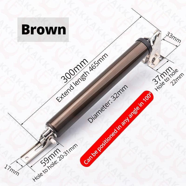 Pneumatic Automatic Door Closer - Adjustable, Silent, and Durable Aluminum Design