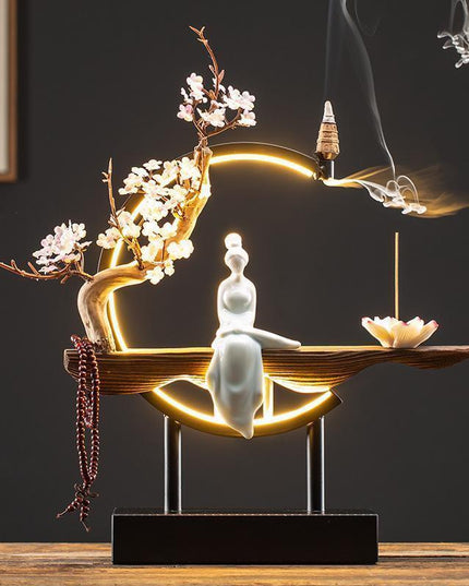 Serenity Flow Ceramic Backflow Incense Burner