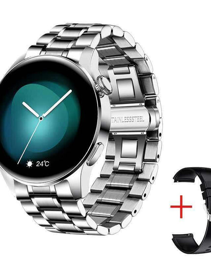 Sleek Waterproof Smartwatch with Touchscreen and Advanced Health Tracking Features